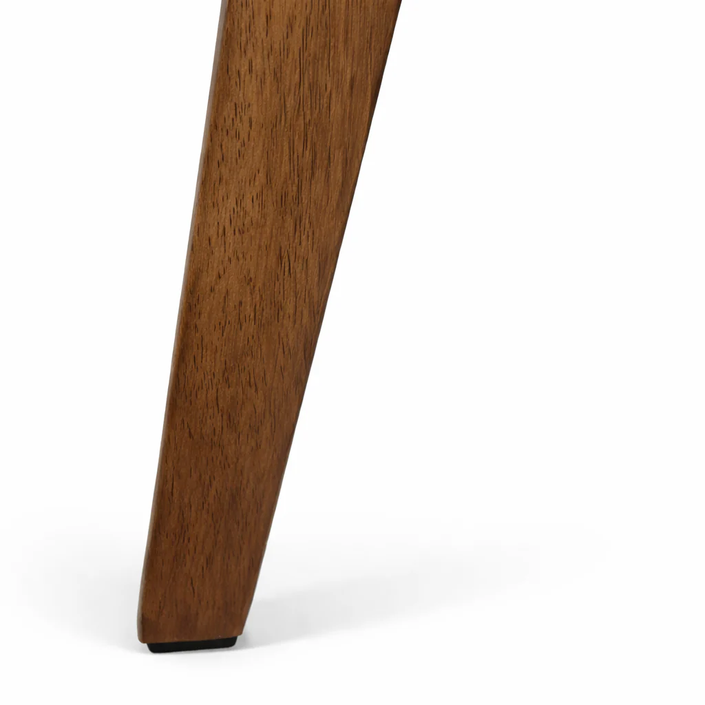Abby Solid Wood Dining Chair - Smoked Oak and Heathered Ivory - Image 6
