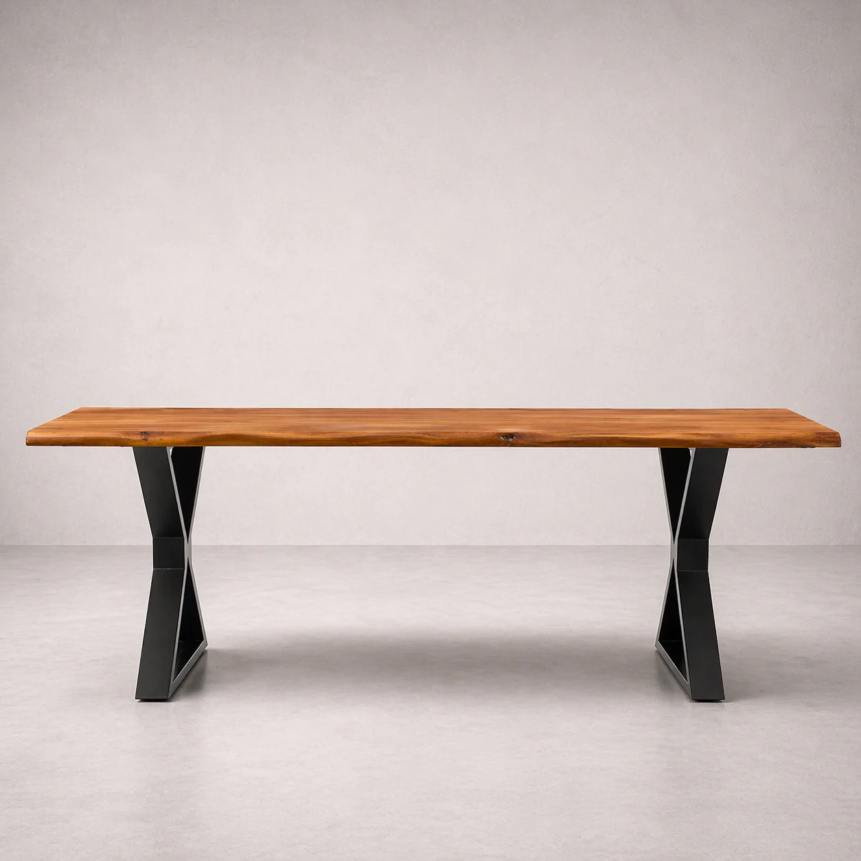 Acacia 71" Live Edge Solid Wood Dining Table - Natural - Image 3
