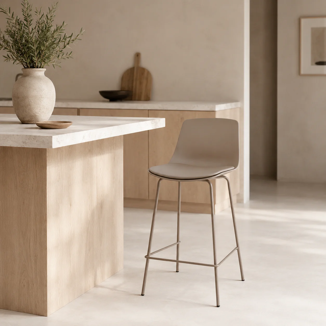 Agata Counter Stool - Brown - Image 8