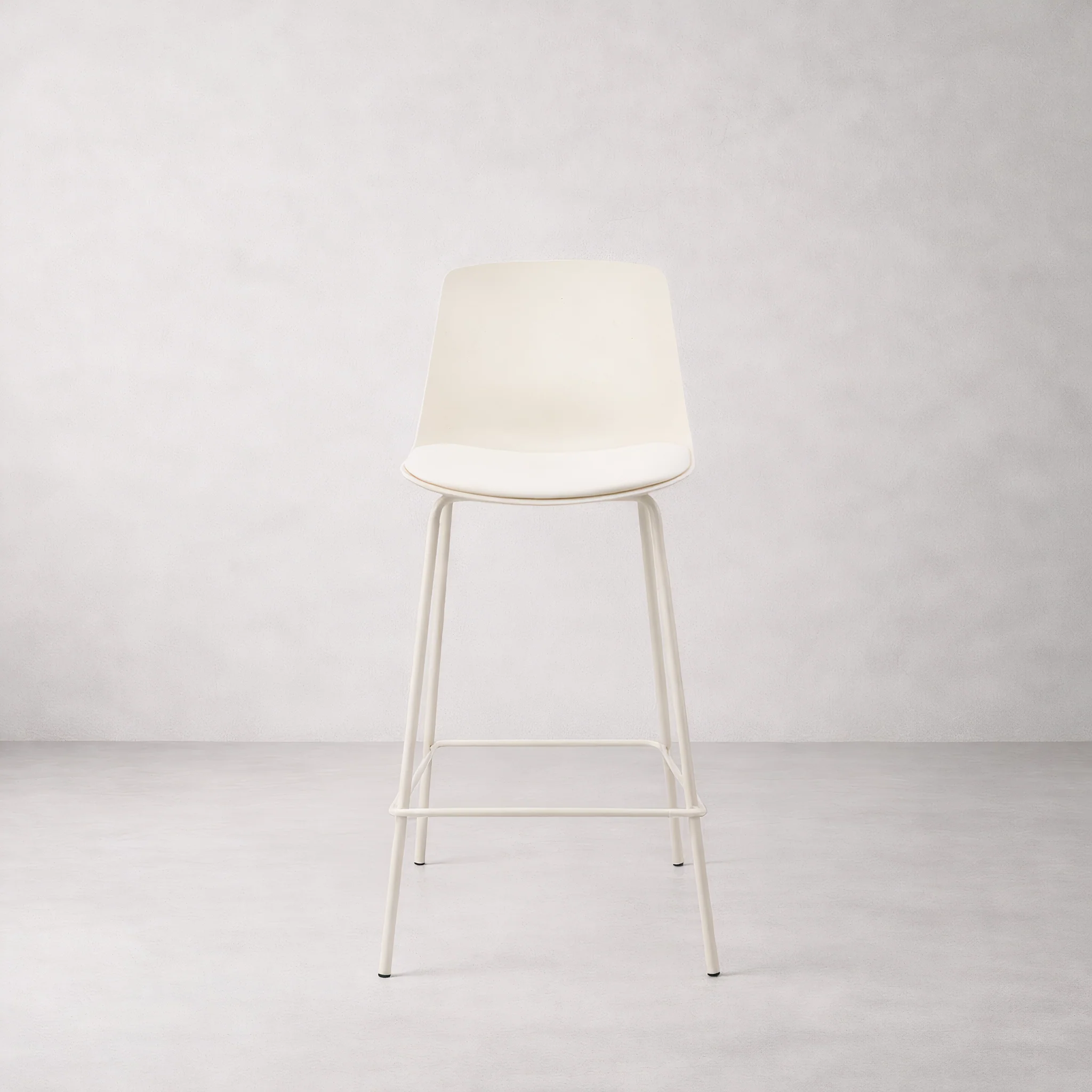 Agata Counter Stool - Neutral White - Image 3