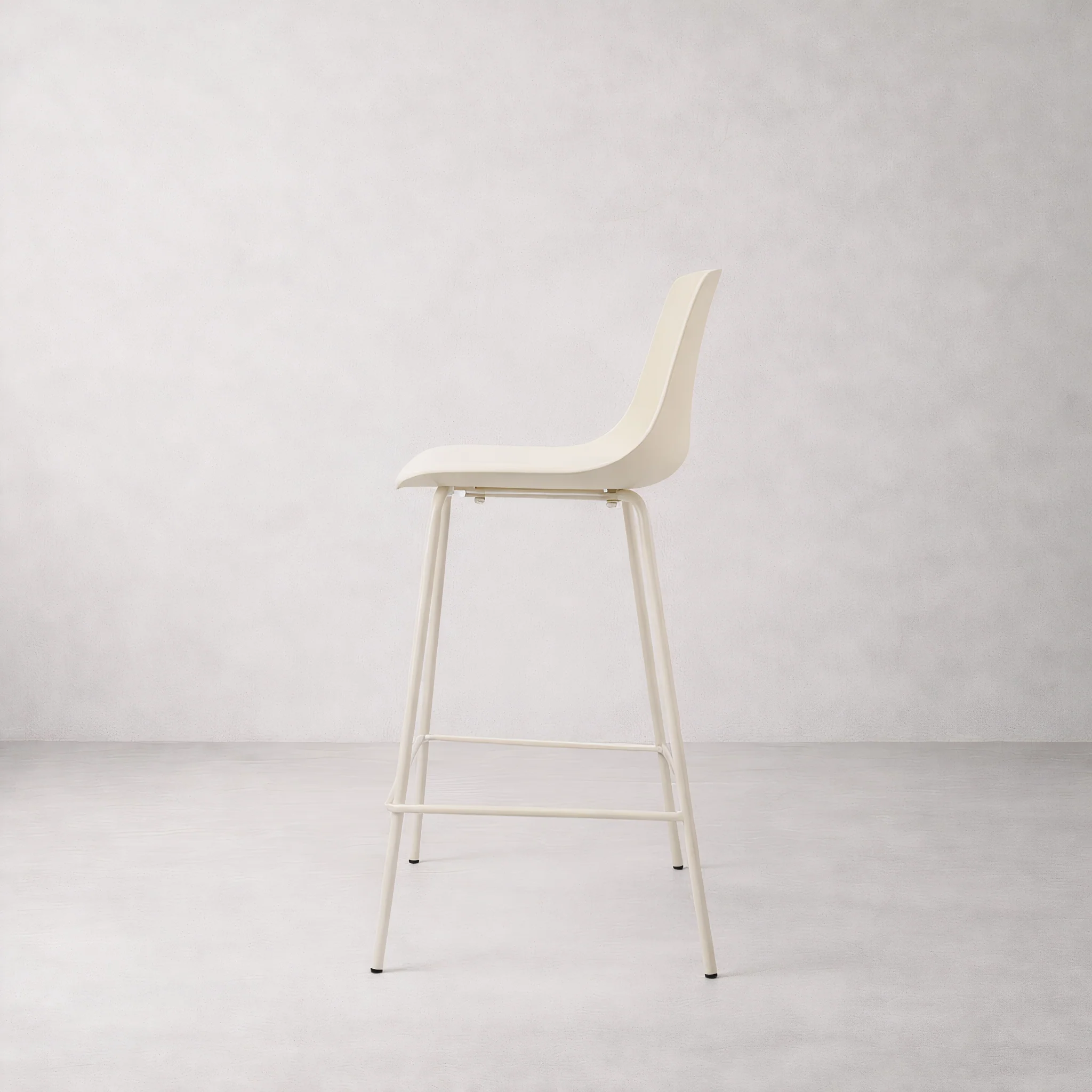 Agata Counter Stool - Neutral White - Image 4
