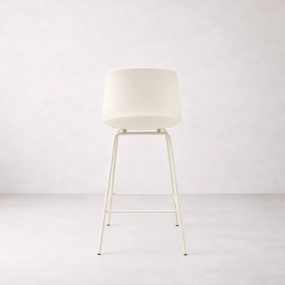 Agata Counter Stool - Neutral White - Image 5