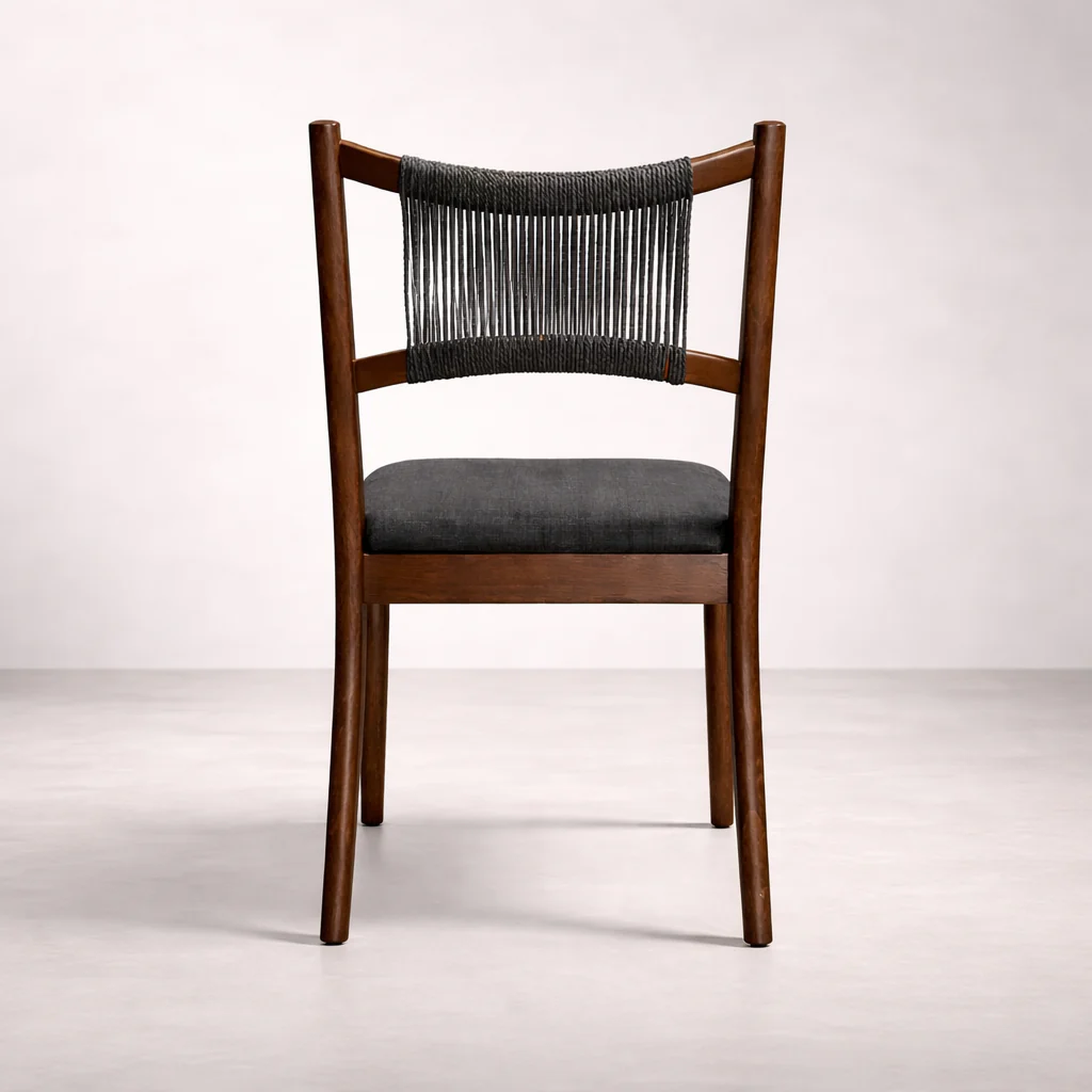 April Solid Wood Dining Chair - Shadow Charcoal - Final Sale - Image 3