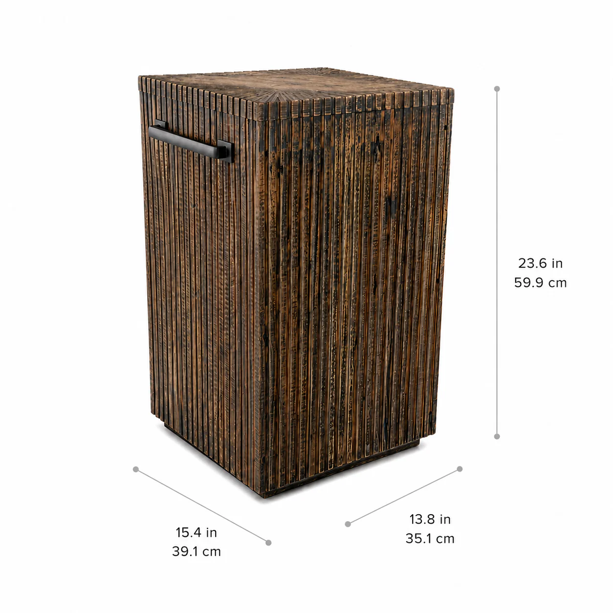 Banff Solid Teak Side Table - Image 8