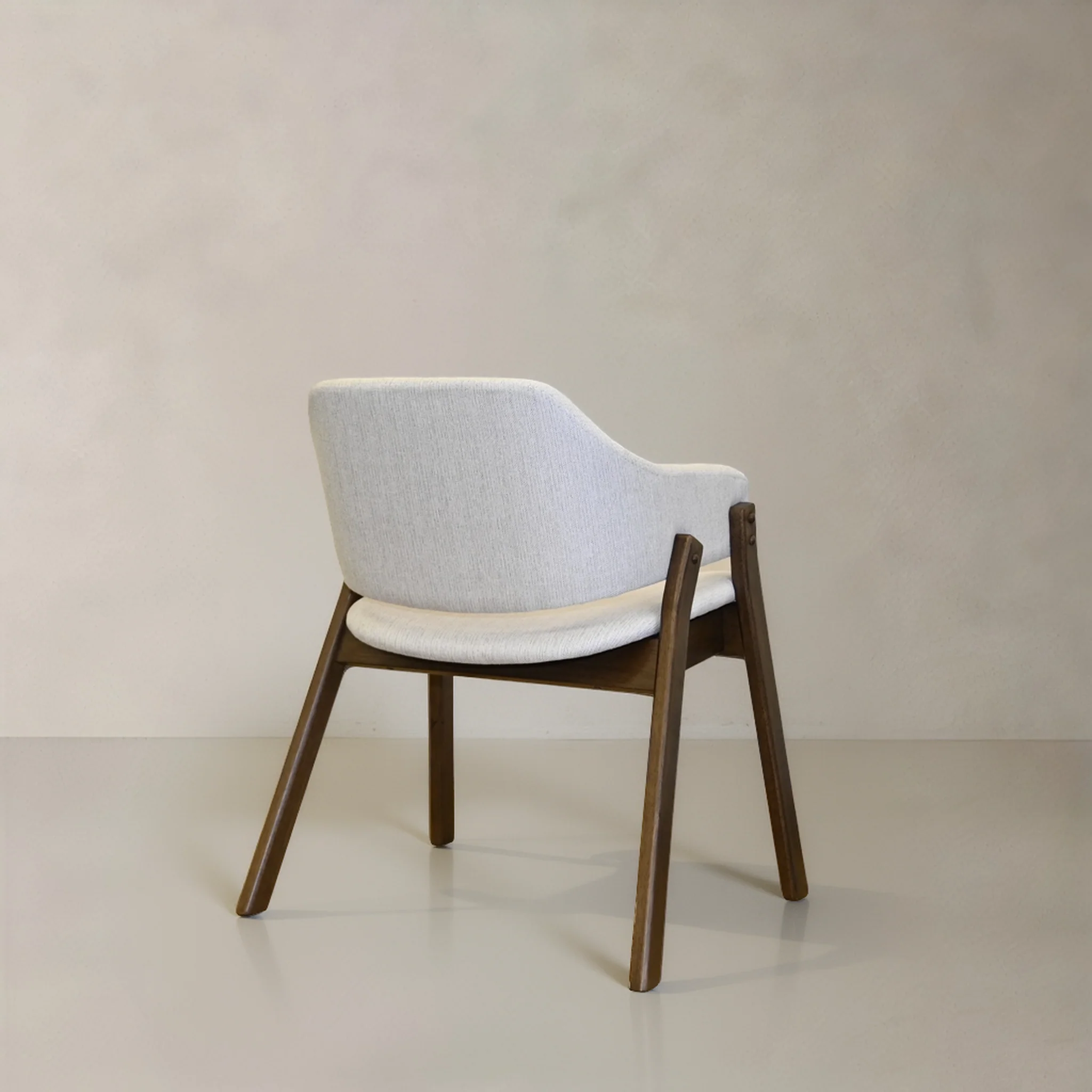 Beaumont Solid Wood Dining Chair - Cream - Image 5