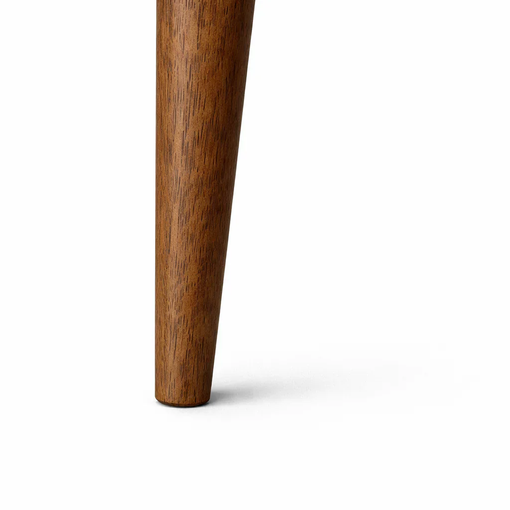 Blush Solid Wood Dining Chair - Smoked Oak and Heathered Ivory - Image 7
