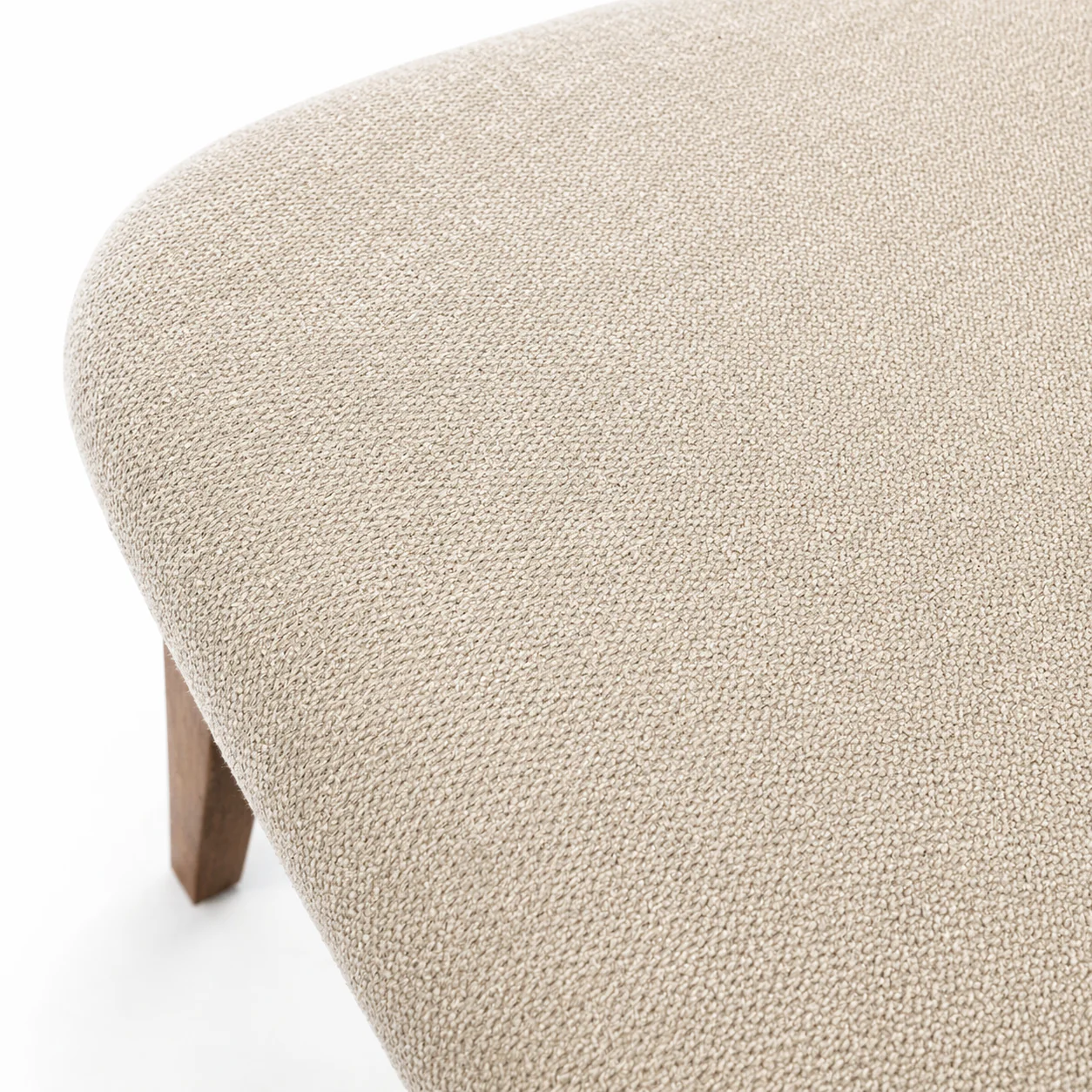 Clara Solid Wood Dining Chair - Smoked Oak and Soft Sand Beige - Image 5