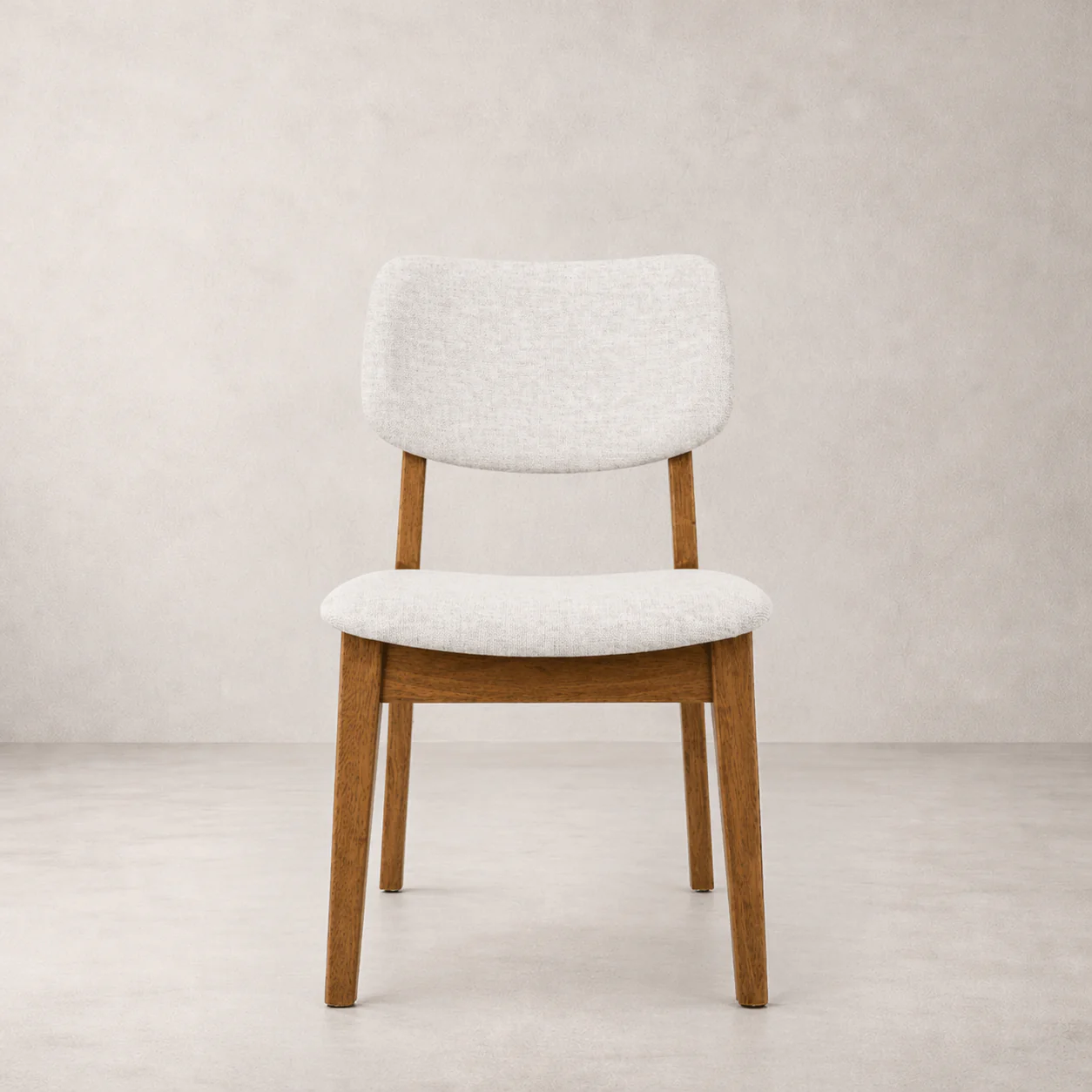 Clara Solid Wood Dining Chair - Smoked Oak and Heathered Ivory - Image 3
