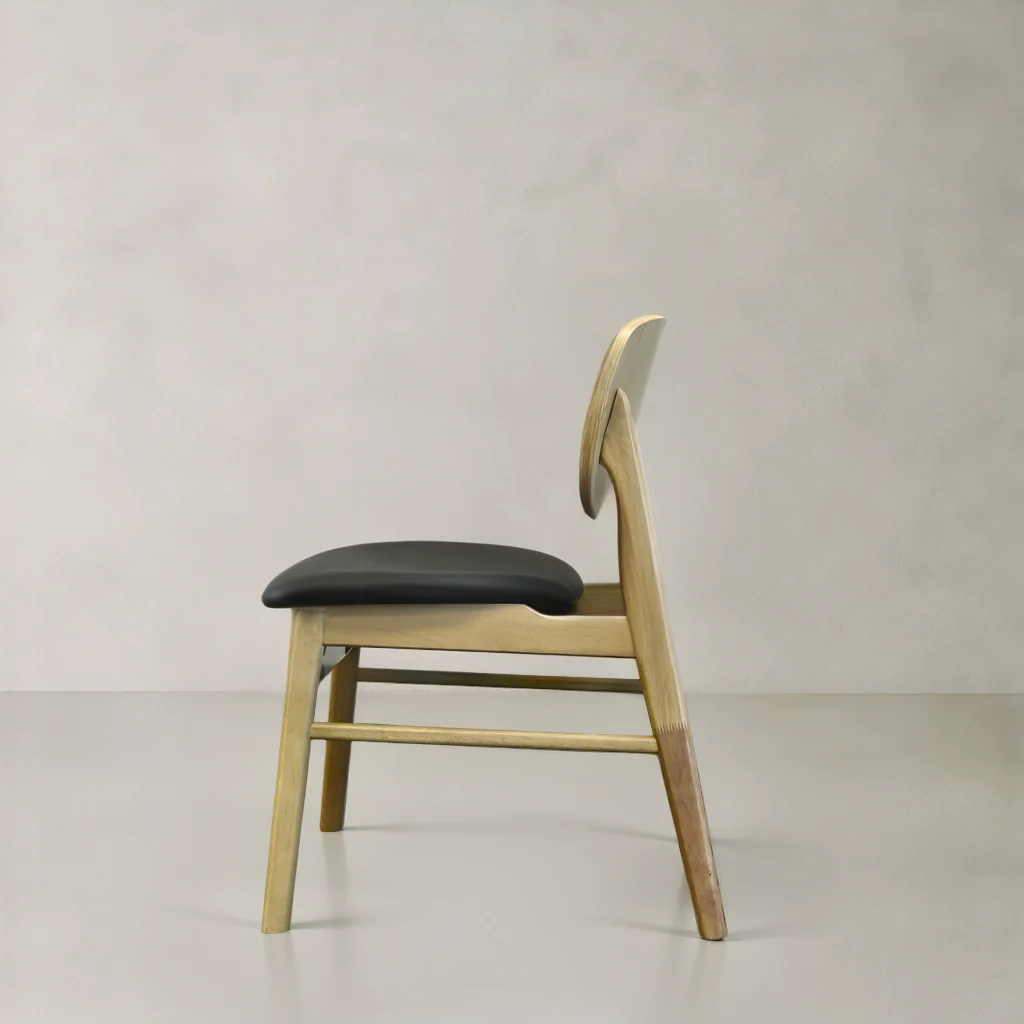 Harper Solid Wood Dining Chair - Black - Image 3