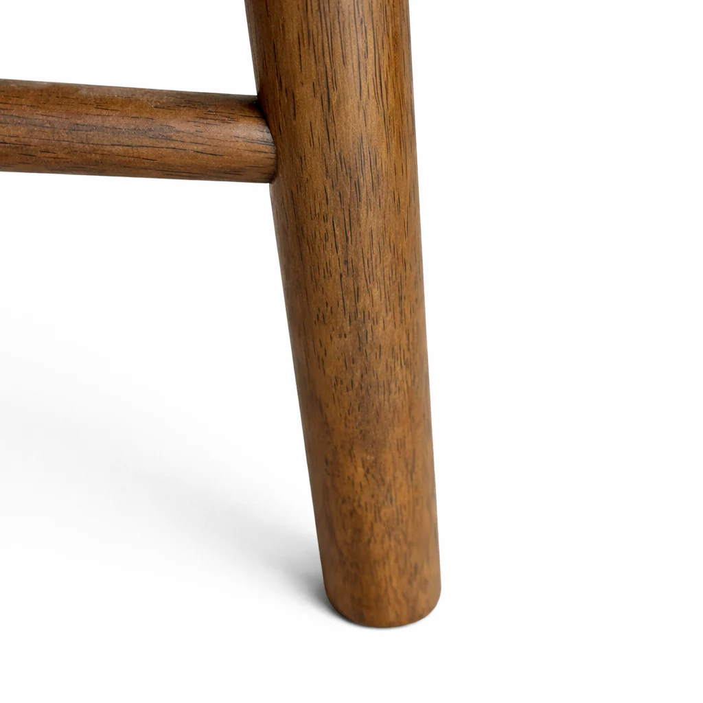 Ivy Solid Wood Counter Stool - Smoked Oak and Moss Green - Image 7