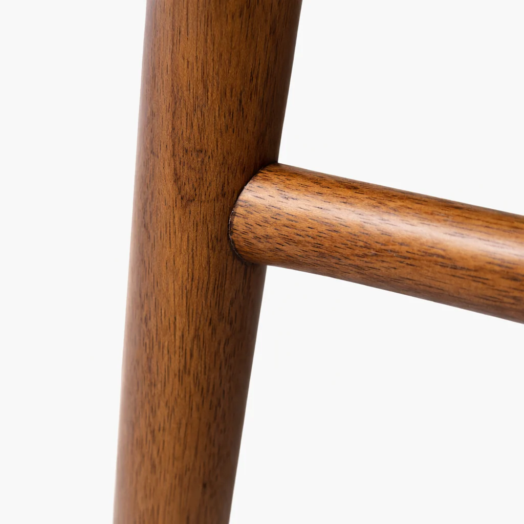 Ivy Solid Wood Dining Chair - Smoked Oak and Heathered Ivory - Image 6