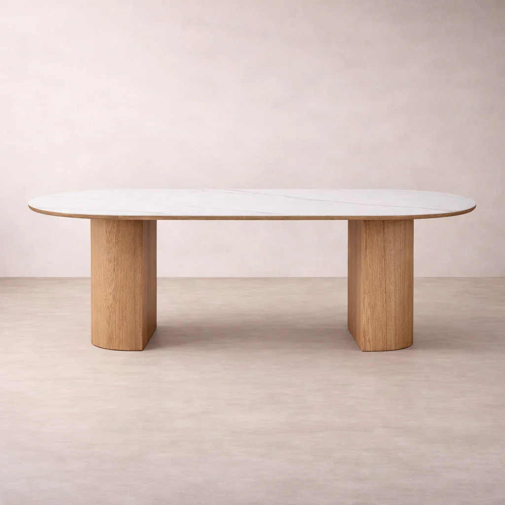Marbella 78.7" Sintered Stone Dining Table - Image 3