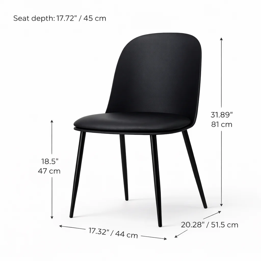 Matilda Dining Chair - Black - Image 5