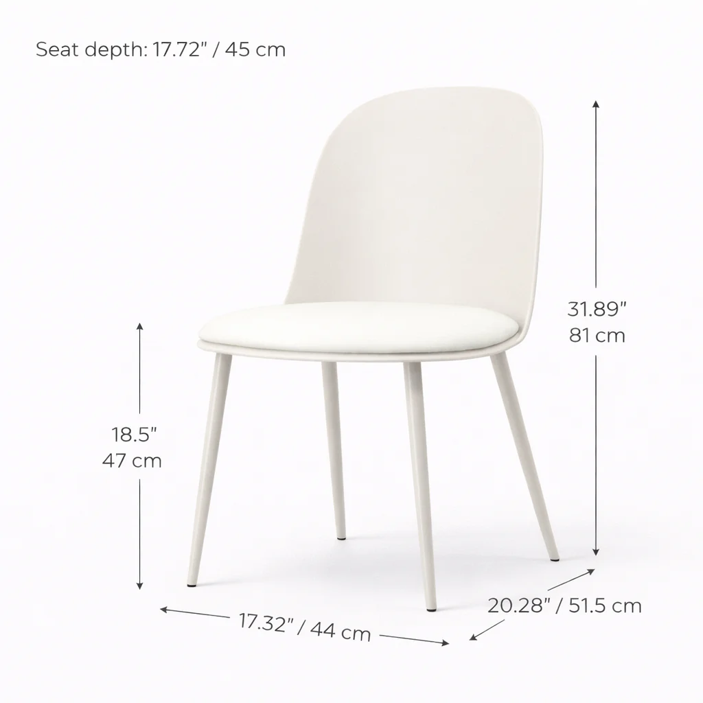 Matilda Dining Chair - Neutral White - Image 5