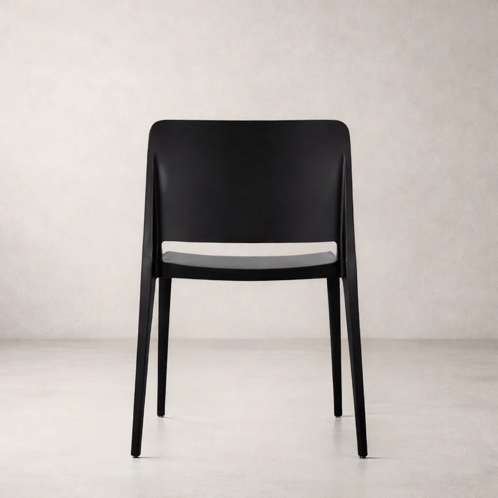 Pamela Stackable Dining Chair - Black - Image 5