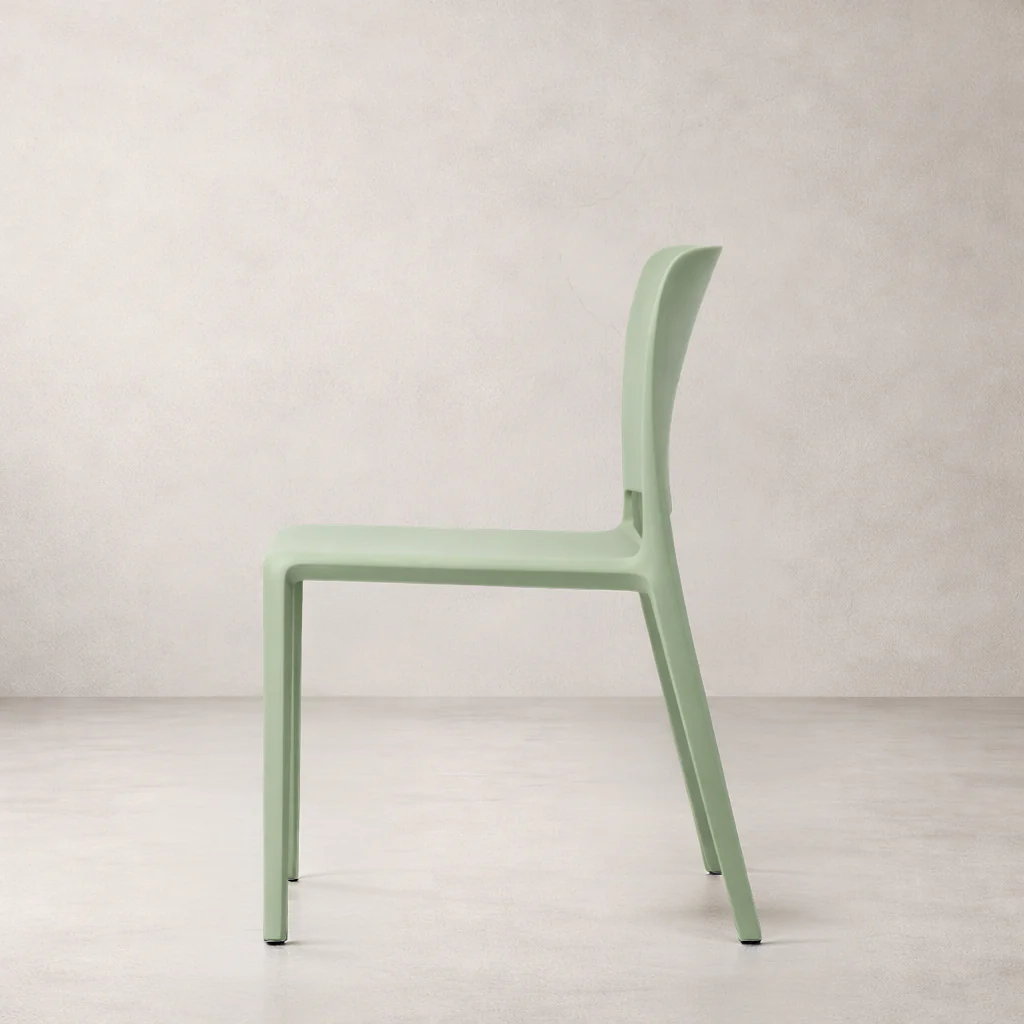 Pamela Stackable Dining Chair - Green - Image 4