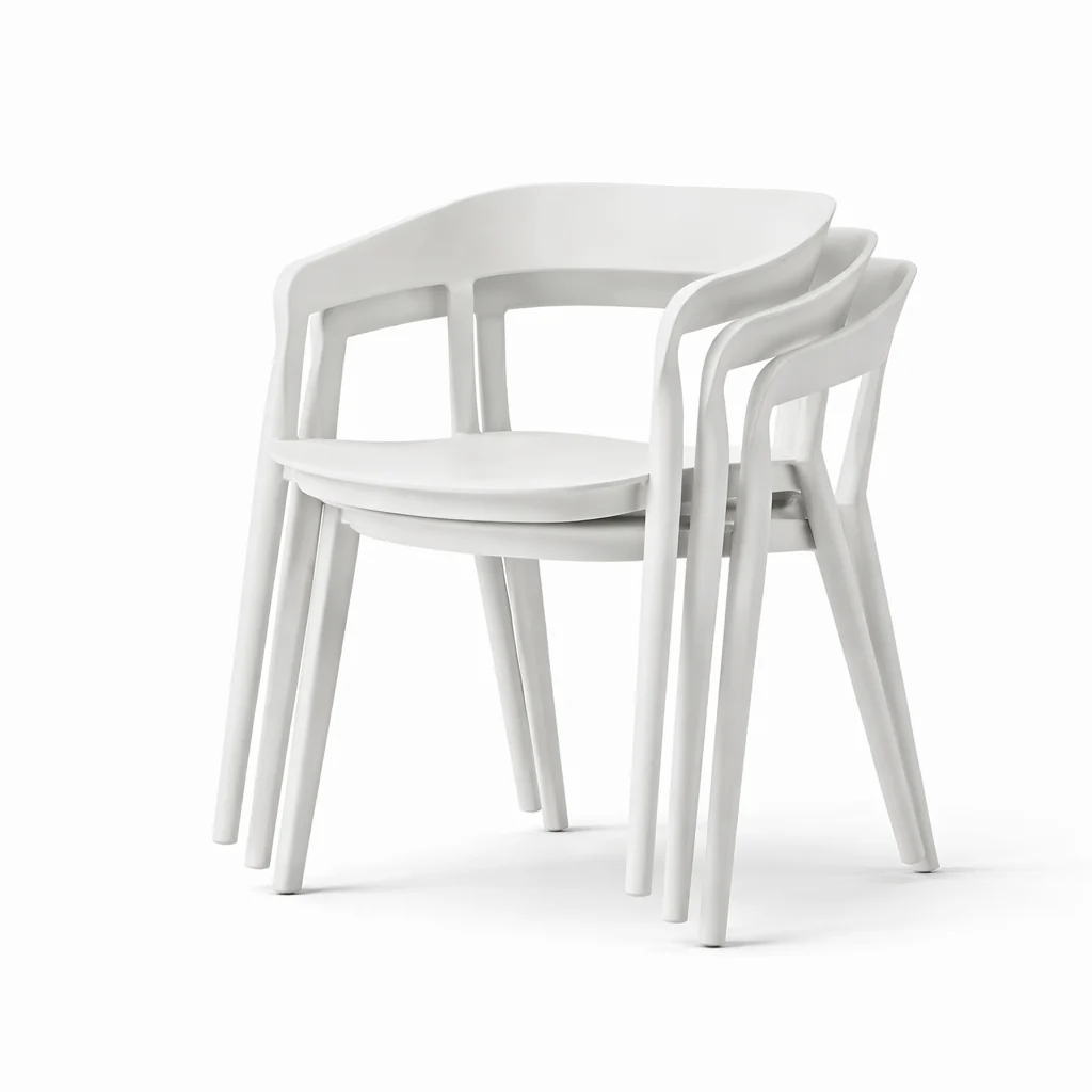 Ridge Stackable Dining Armchair - Brown - Image 10