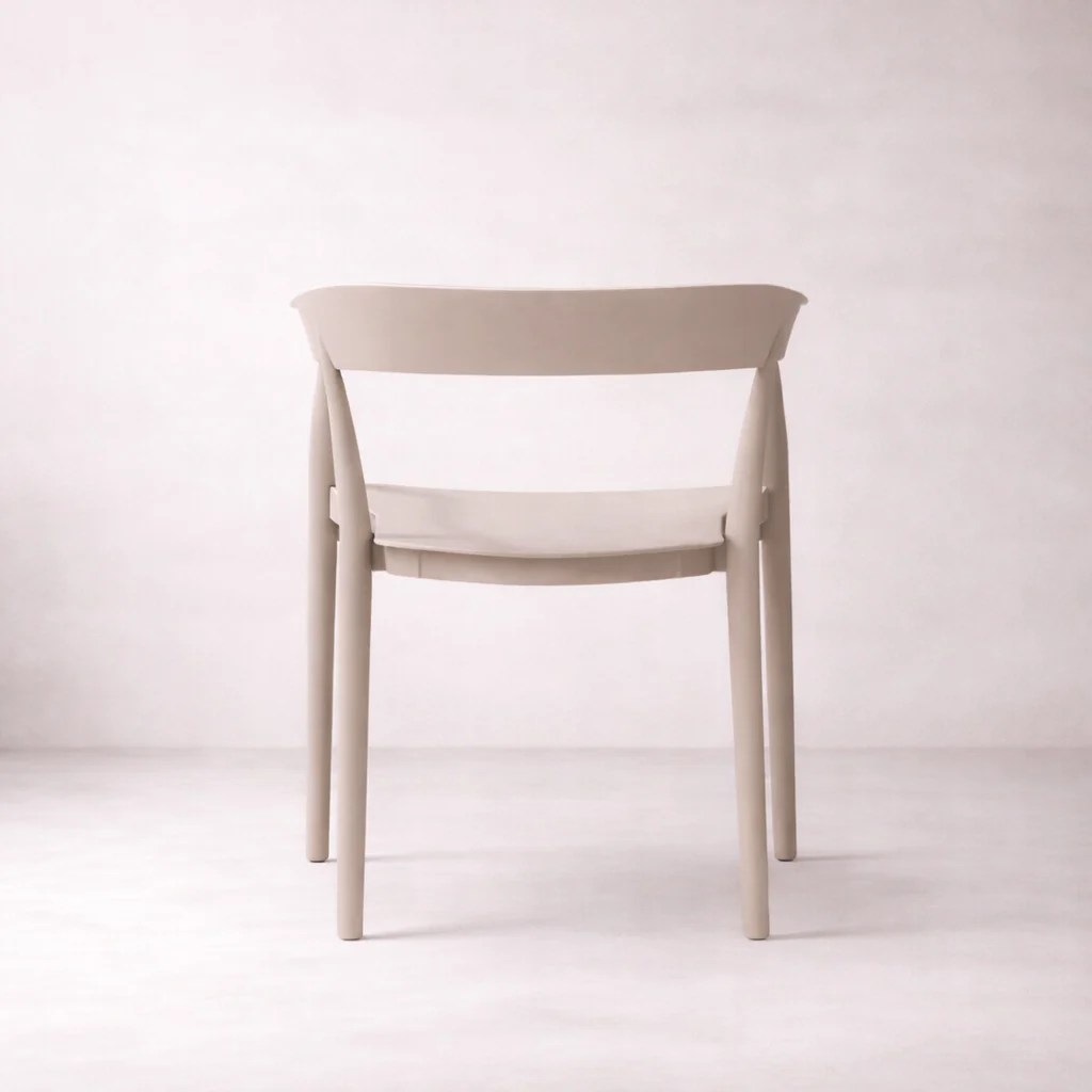 Ridge Stackable Dining Armchair - Brown - Image 5