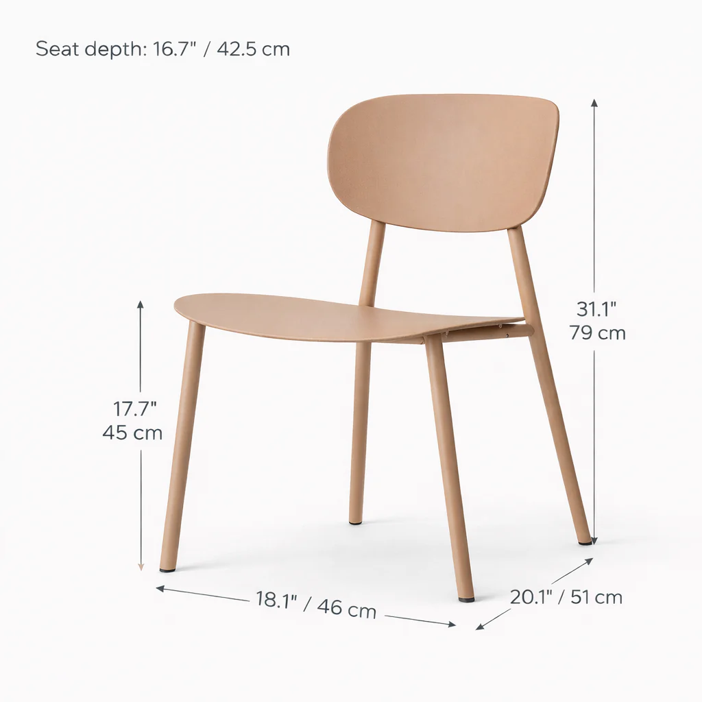 Vivian Dining Chair - Brown - Image 9