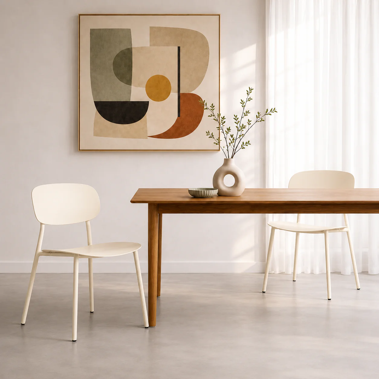 Vivian Dining Chair - Neutral White - Image 2